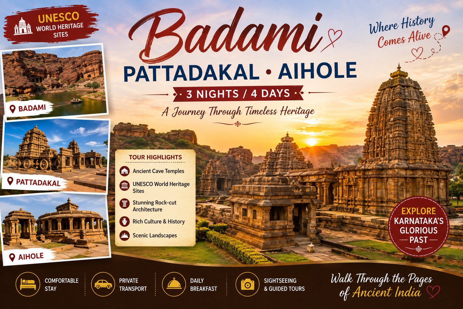 Badami – Pattadakal – Aihole