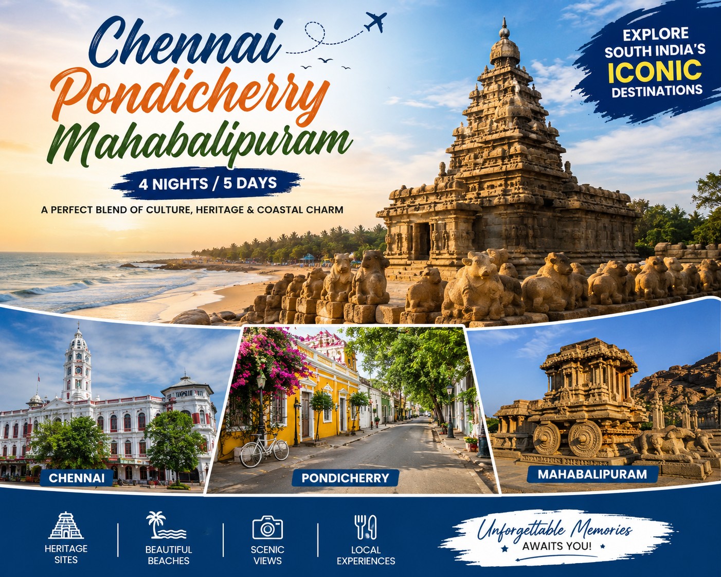 Chennai – Pondicherry – Mahabalipuram