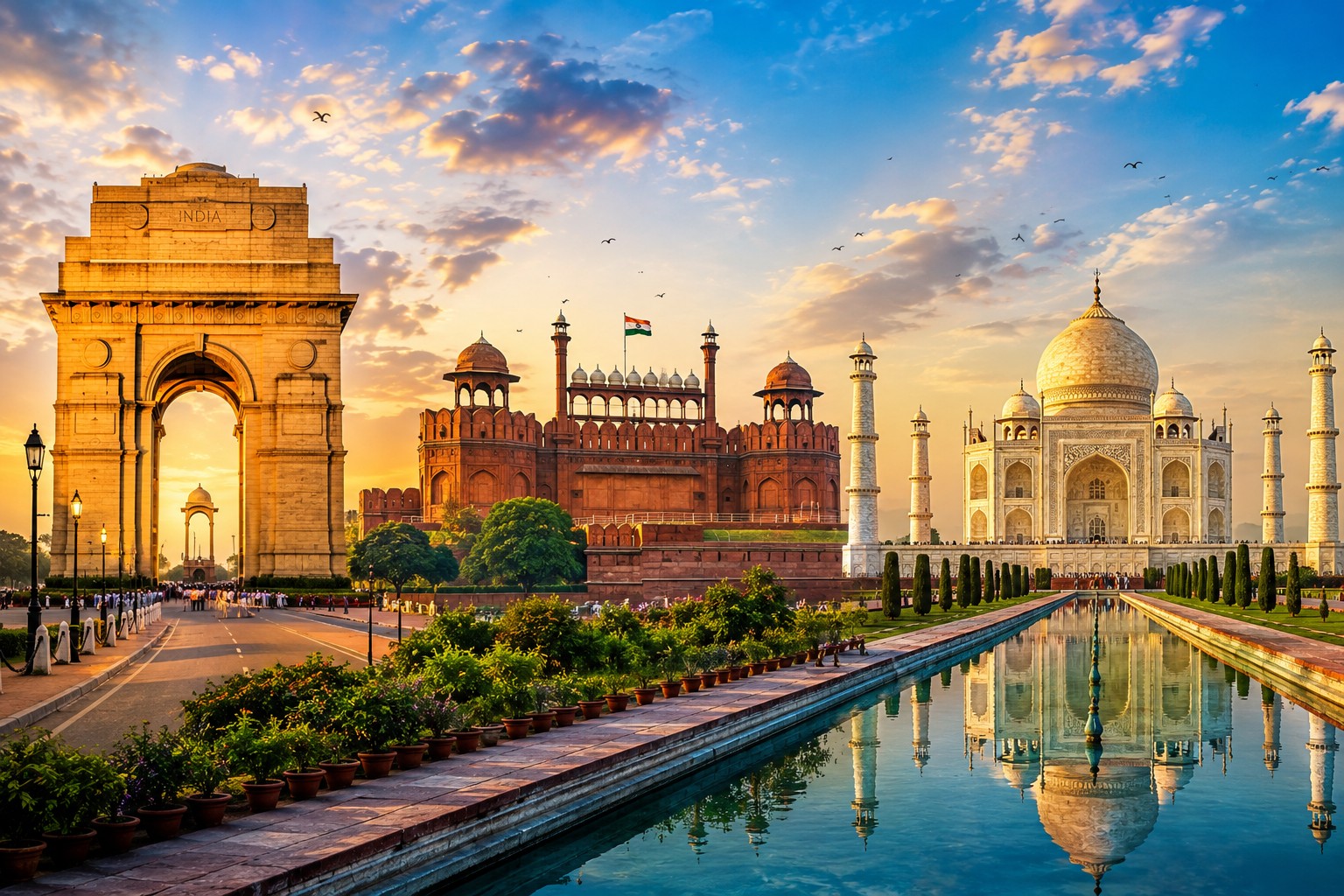Delhi & Agra