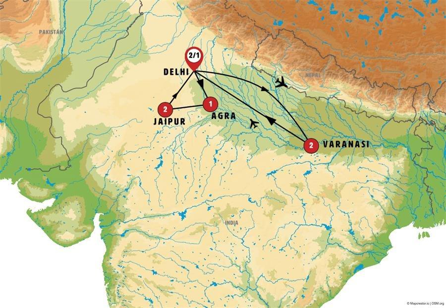 Golden Triangle with Varanasi