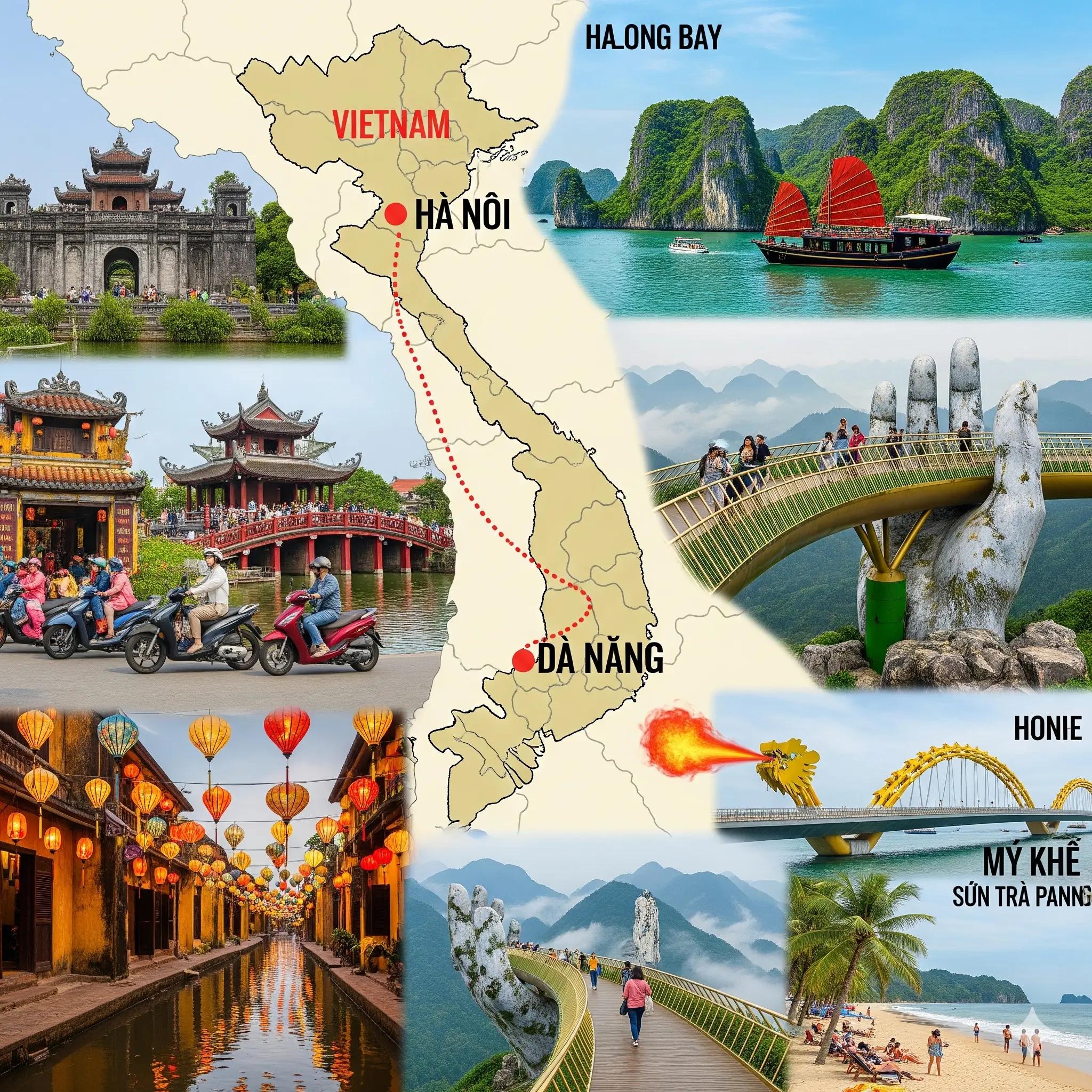Hanoi – Halong – Da Nang – Ho Chi Minh City