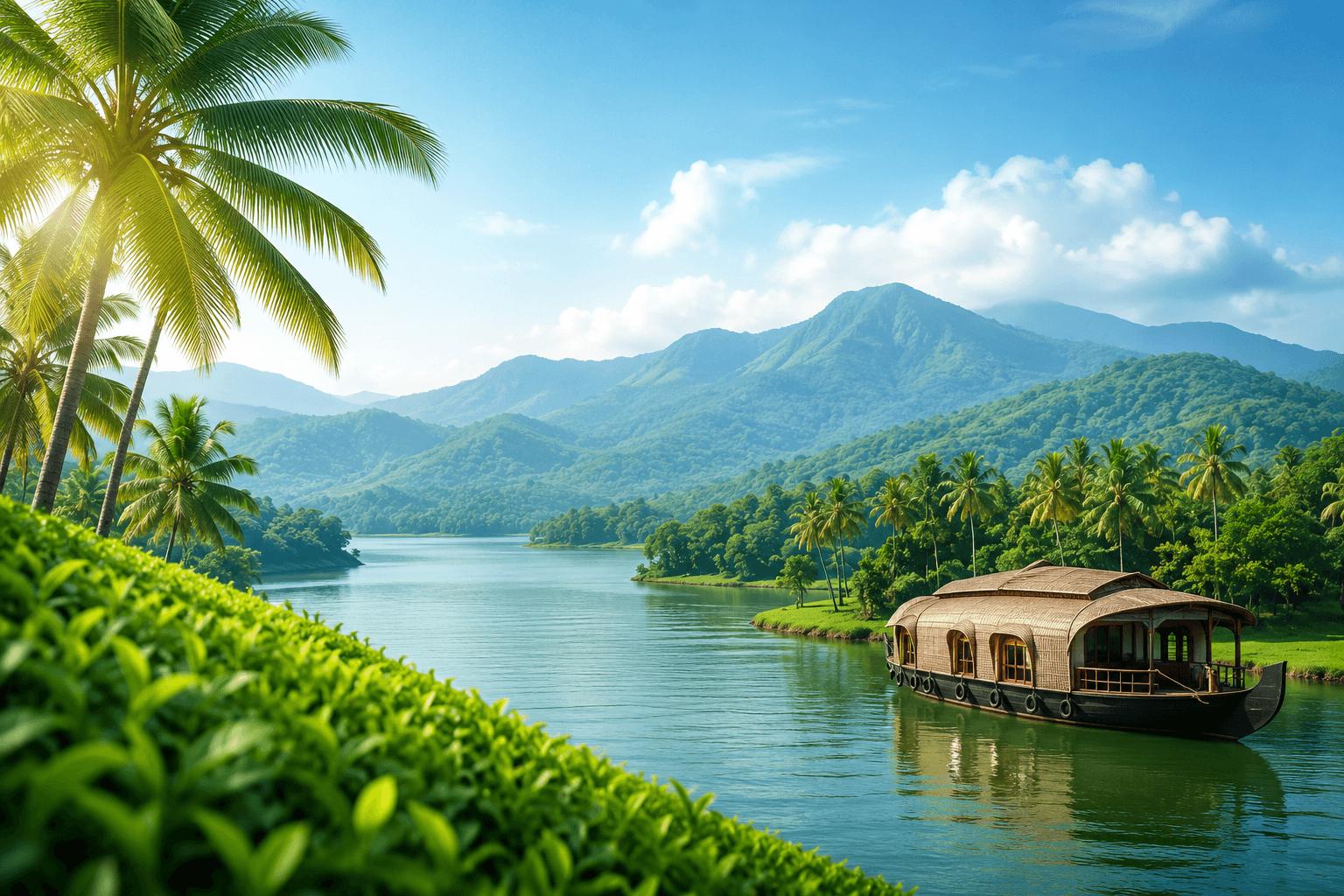 Kerala Hill & Backwater – Munnar – Vagamon – Thekkady – Kumarakom – Alleppey