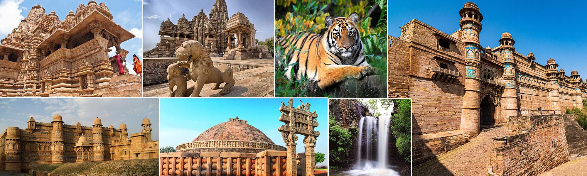 Madhya Pradesh Grand Complete – Bhopal – Sanchi – Gwalior – Orchha – Khajuraho – Panna – Bandhavgarh – Kanha – Indore – Ujjain – Omkareshwar