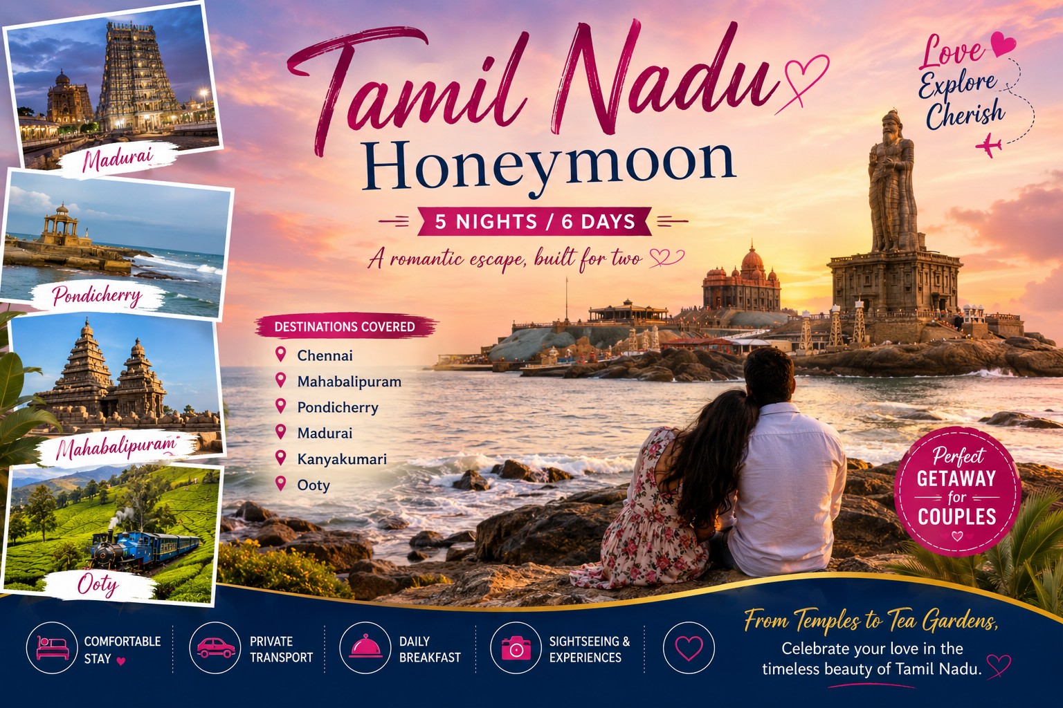 Tamil Nadu Honeymoon Special